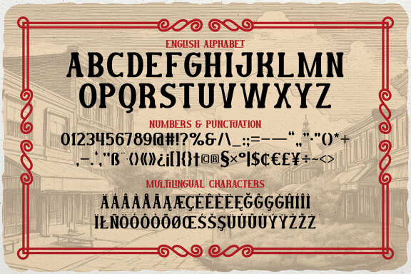 Eureka Springs Vintage Label Font