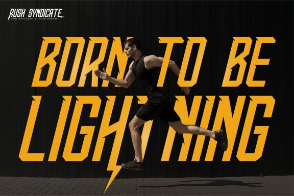 Rush Syndicate | Condensed Racing Font