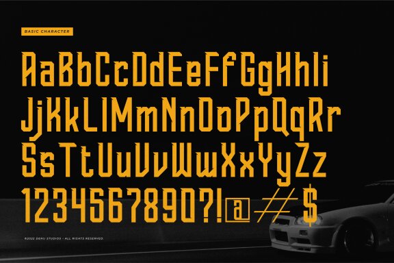 Rush Syndicate | Condensed Racing Font