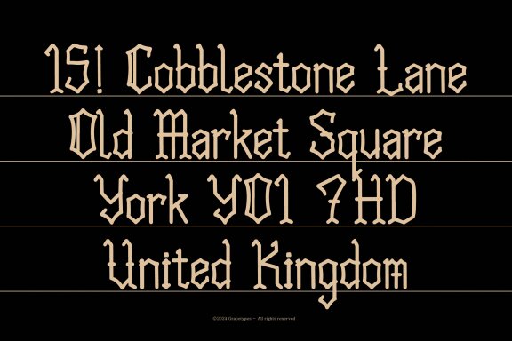 Quick Oge | Blackletter Typeface