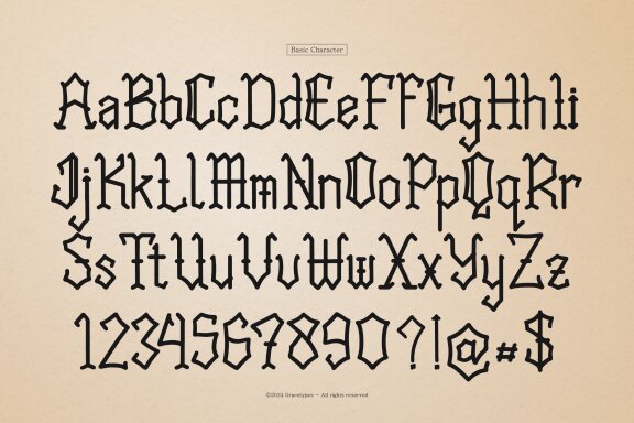 Quick Oge | Blackletter Typeface