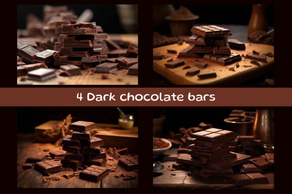 Dark chocolate bars