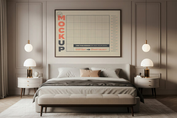 Bedroom Poster Mockups