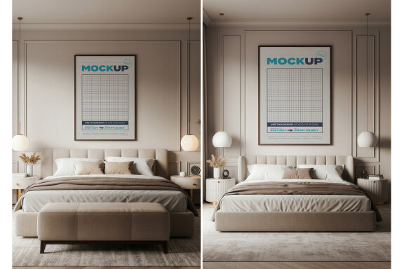 Bedroom Poster Mockups