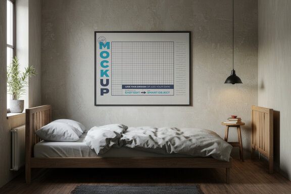 Bedroom Poster Mockups