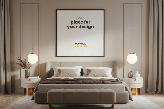 Bedroom Poster Mockups