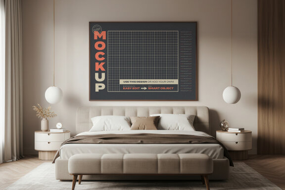 Bedroom Poster Mockups