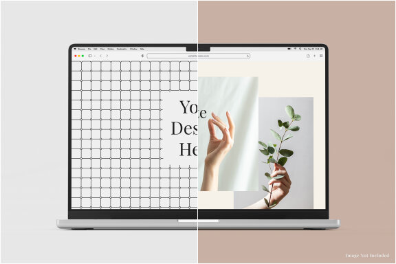 MacBook 16 Inch Mockup - Front View