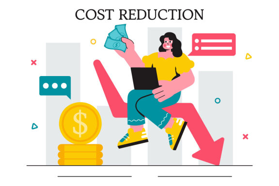 11 Cost Reduction Business Illustration