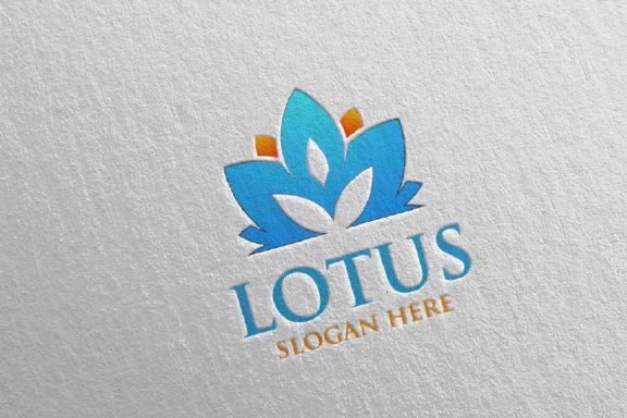 Yoga and Lotus Logo 59