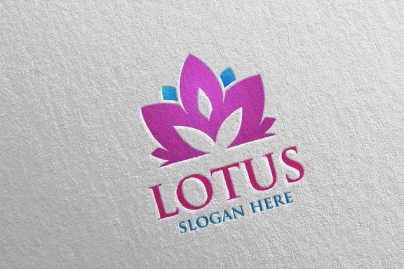 Yoga and Lotus Logo 59