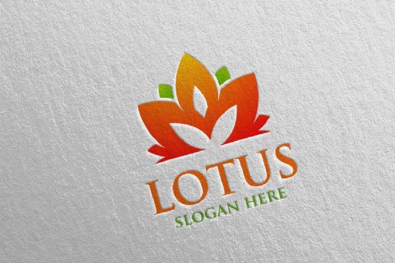 Yoga and Lotus Logo 59