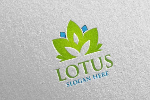 Yoga and Lotus Logo 59