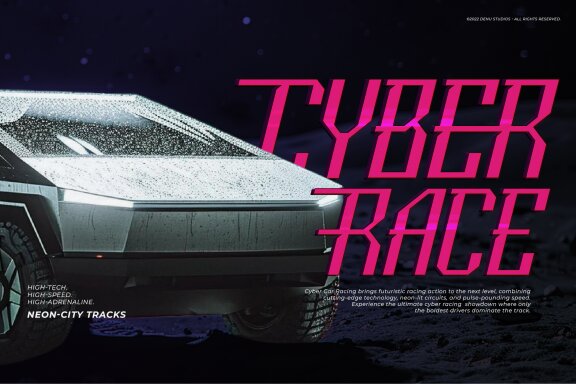 Galaxy Aura | Cyber Condensed Font