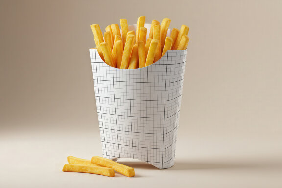 French Fries Potatoes Packaging Mockups