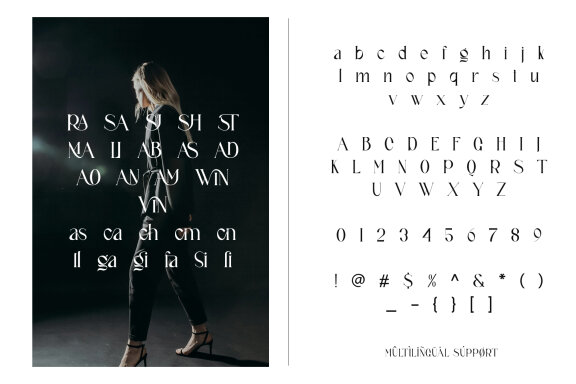 VINSTA Ligature Serif Typeface