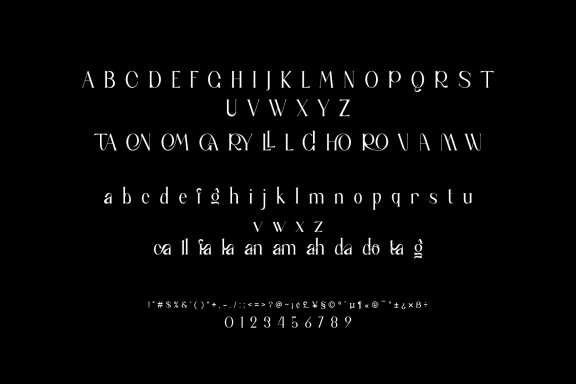 gifan unique serif typeace