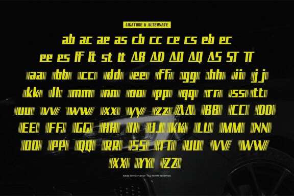 Code Rider | Bold Racing Font
