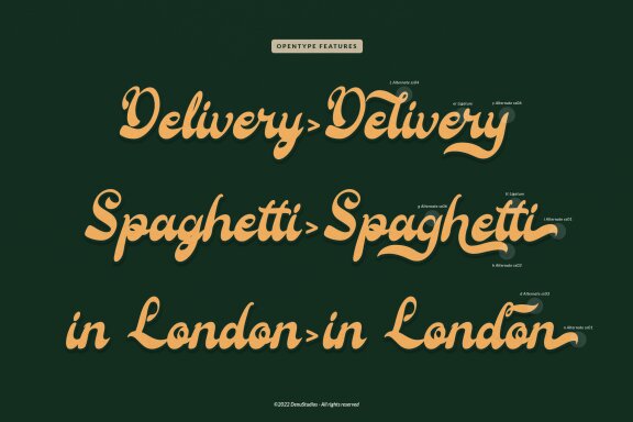 Tifaland | Bold Script Font