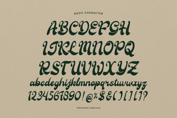 Tifaland | Bold Script Font