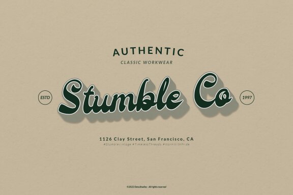Tifaland | Bold Script Font
