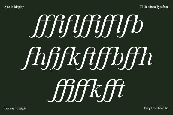 DT Hebrinks Typeface