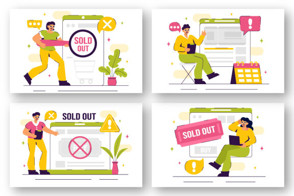 9 Sold Out Announcement Illustration