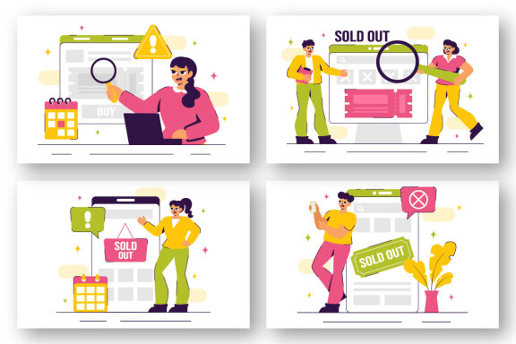 9 Sold Out Announcement Illustration