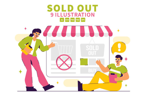 9 Sold Out Announcement Illustration
