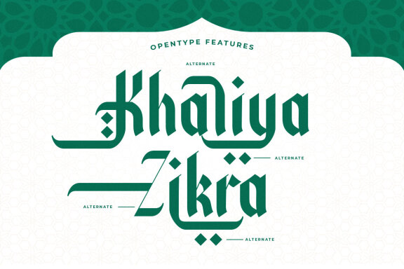 Awaly - Arabic Font Style Typeface