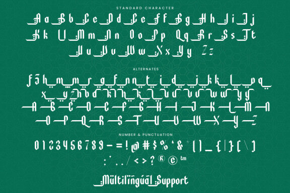 Awaly - Arabic Font Style Typeface