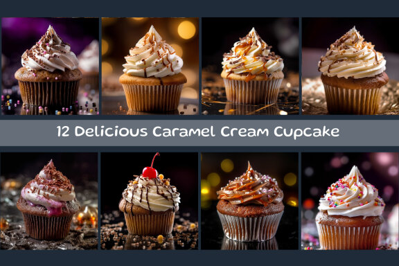 Delicious Caramel Cream Cupcakes