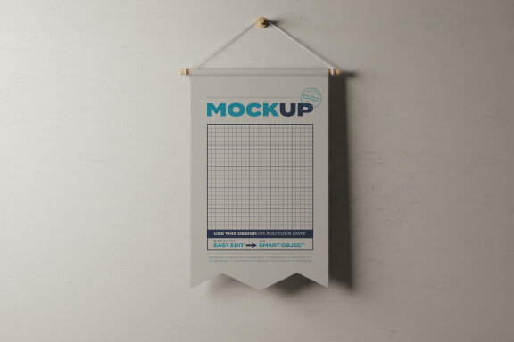Hanging Pennant Mockups
