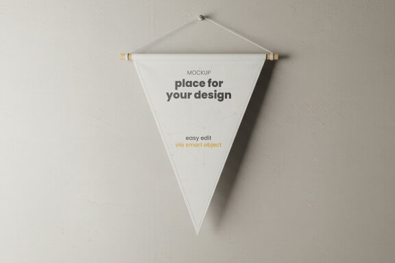 Hanging Pennant Mockups