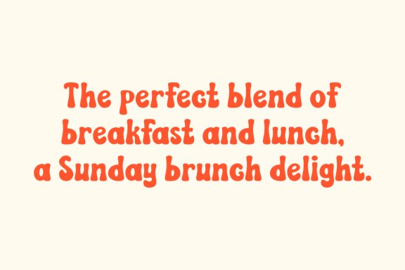 Sunday Brunch - Cute Groovy