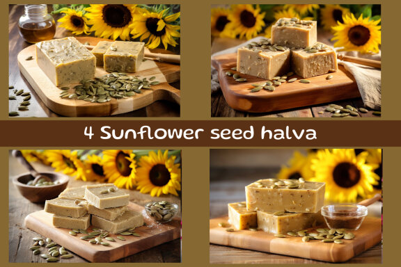 Sunflower seed halva
