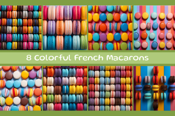 Colorful French Macarons