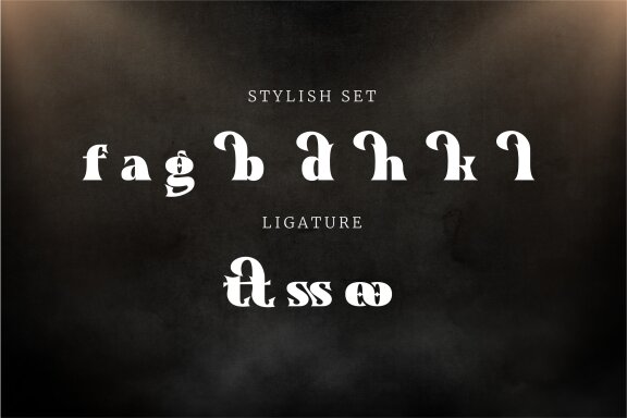 Glooser a elegant serif font