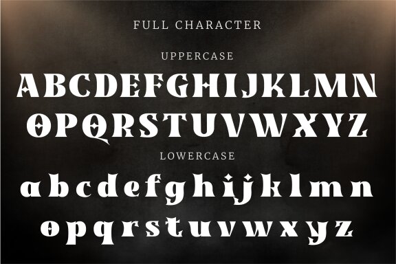 Glooser a elegant serif font