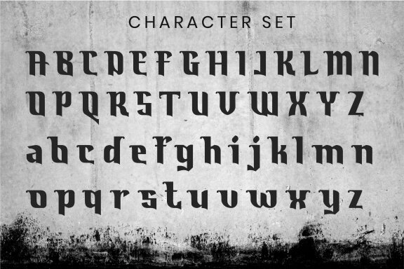 Logtus a Blackletter font