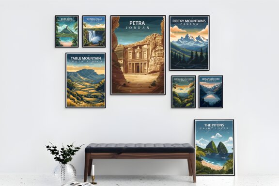 Beautiful Places Travel Poster Bundle