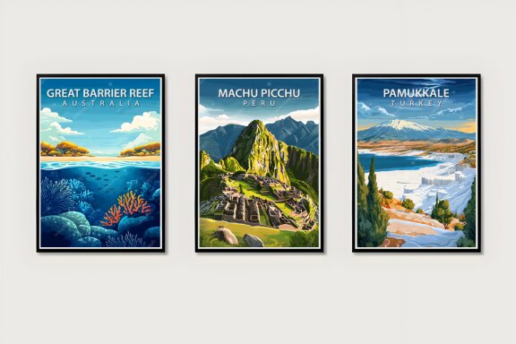 Beautiful Places Travel Poster Bundle