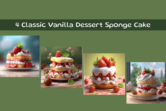 Classic Vanilla Dessert Sponge Cake