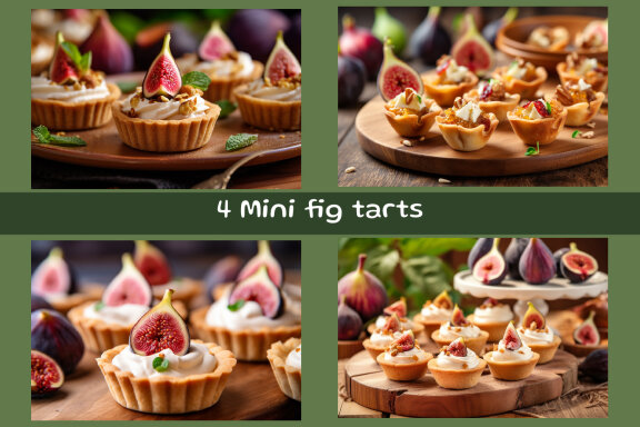 Mini fig tarts