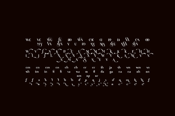 The beach unique sans serif typeface