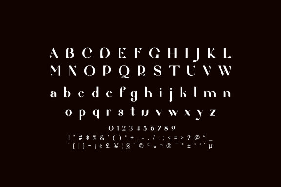 The beach unique sans serif typeface