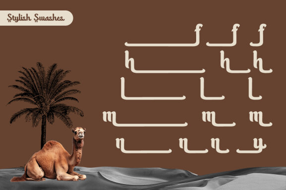 Haliya - Arabic Font Style Typeface