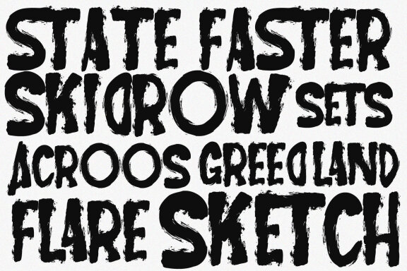 Blaked Lion Display Brush Font