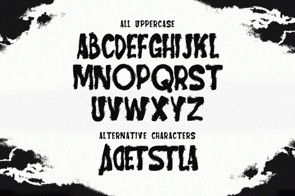 Blaked Lion Display Brush Font
