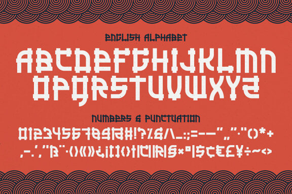 Go Go Sushi Japanese Label Font